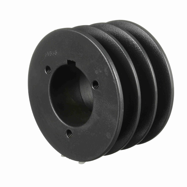 3 Groove Cast Iron Bushed Bore Multiple Sheave, 3TB38